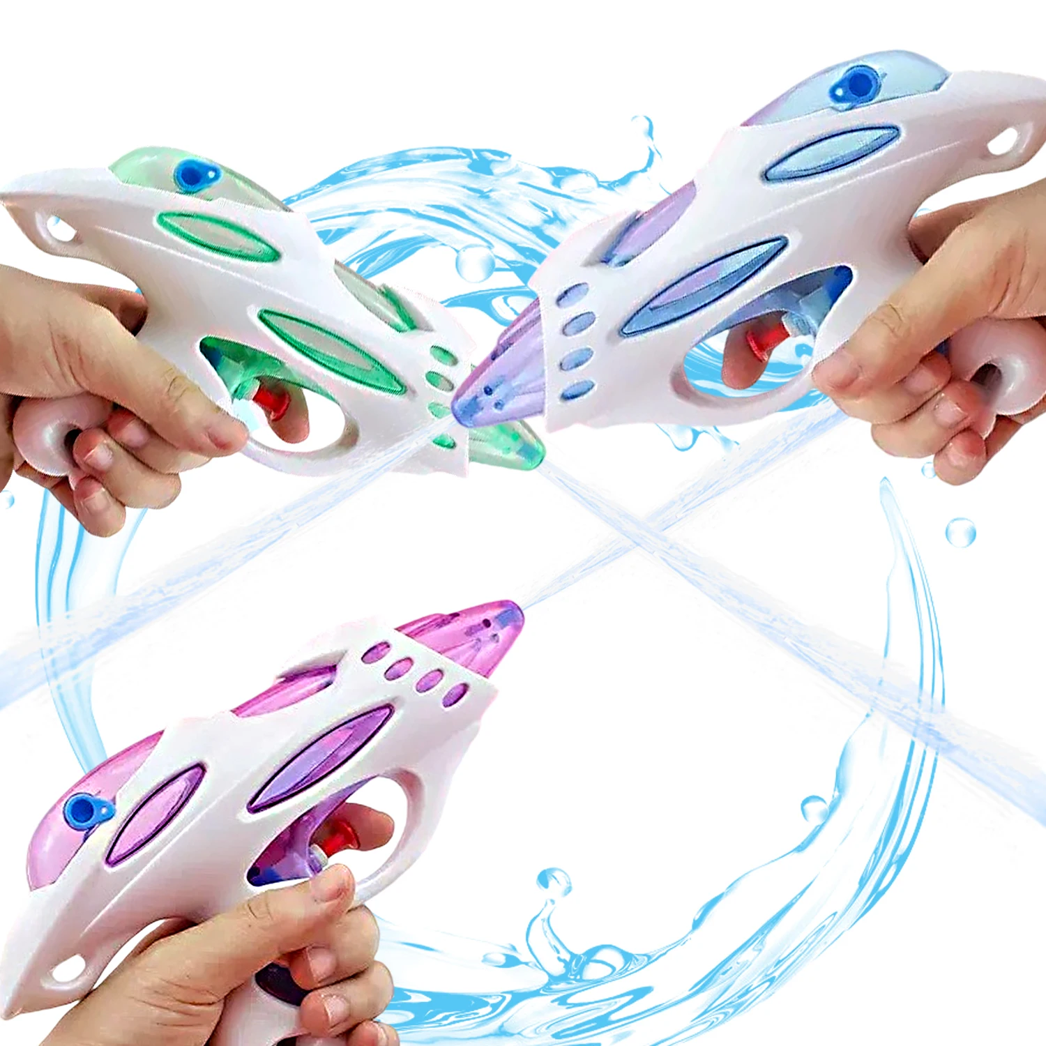 ปืนฉีดน้ำชายหาดฤดูร้อนสำหรับเด็ก ของเล่นเล่นน้ำแบบโต้ตอบระหว่างพ่อแม่และลูกสำหรับเด็กชายและเด็กหญิง