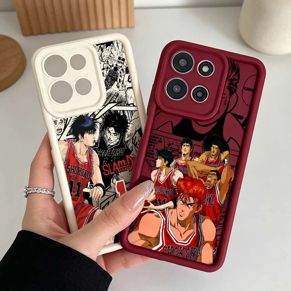 S-Slam Dunk Animation Phone Case For Motorola Moto G86 G85 G75 G56 G06 Edge 70 60 50 Fusion Eye Ladder Silicone Cover view 2