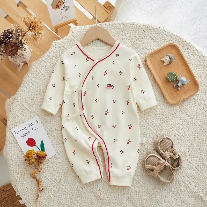 Baby Romper Cotton Spring Autumn Fresh Print Soft Newborn Infant Jumpsuit Casual Clothes for Bodysuits Sleepsuits