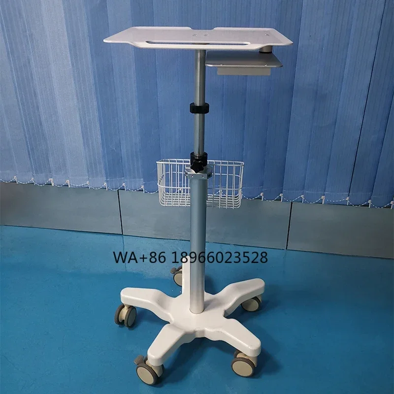 

Cart with Scanner Stand and Double Mouse activity board Height adjustable Laptop computer Mobile Medical trolley