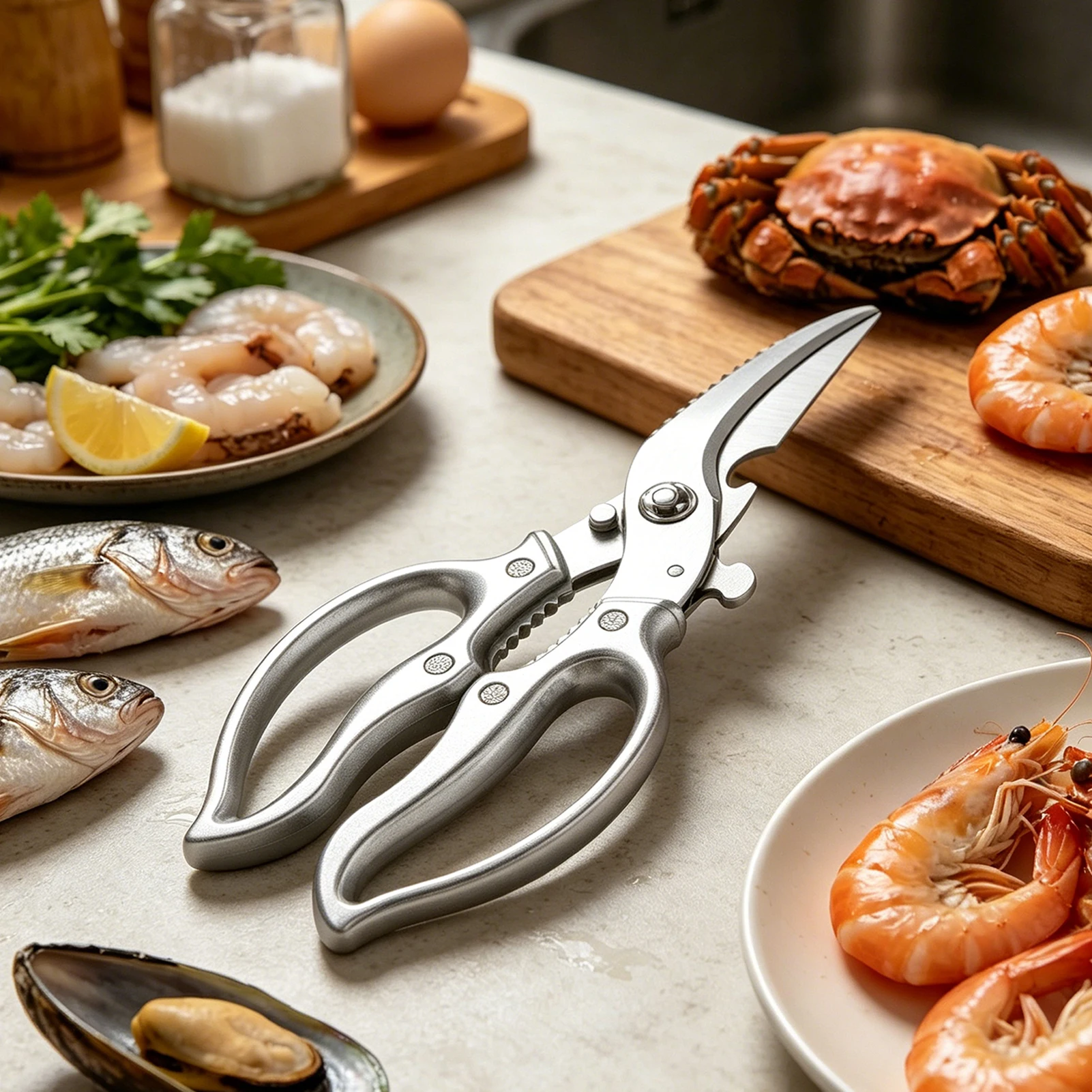 Kitchen Shears/Bone Cutters Ultra Sharpen Stainless Steel Blades Poultry Bone Cutting Scissors Tool Outdoor Grilling Meal Preps