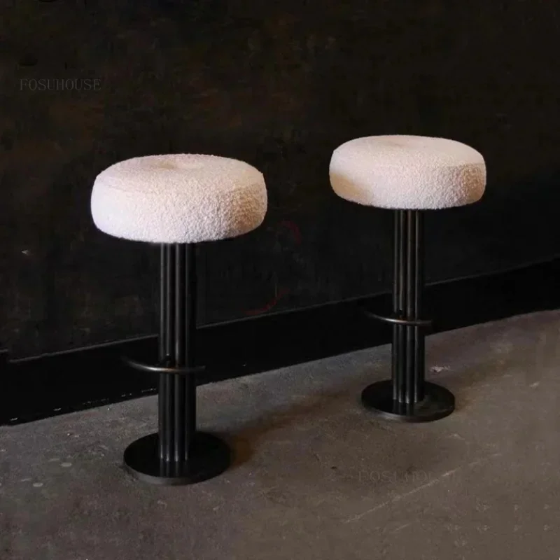 

Modern Stainless Steel Bar chair Counter Height Adjustable Swivel Armrest Cashier Beauty Stool