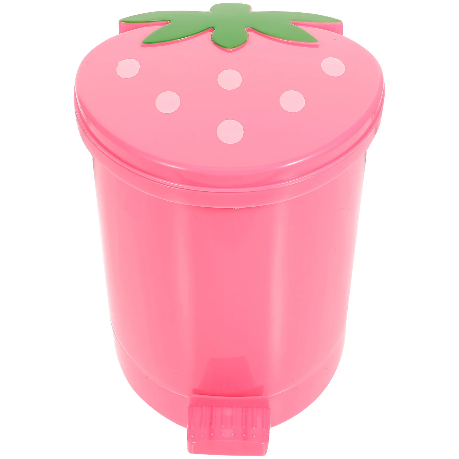 Small Wastebasket Desktop Trash Can Pink Decor Home Rubbish Bin Plastic Cartoon Shaped Office