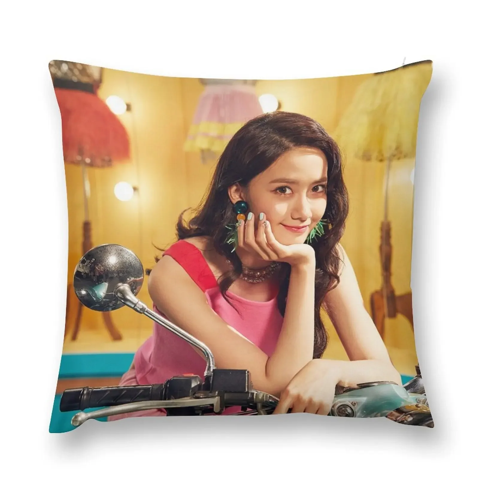 

GIRLS GENERATION HOLIDAY NIGHT YOONA Throw Pillow luxury throw pillow covers Sofas Covers christmas supplies pillow