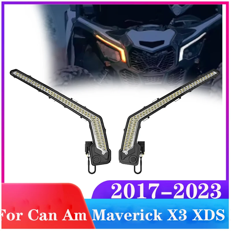 Luces de firma LED delanteras Maverick X3 para Can Am Maverick X3 XDS XRS luces de giro
