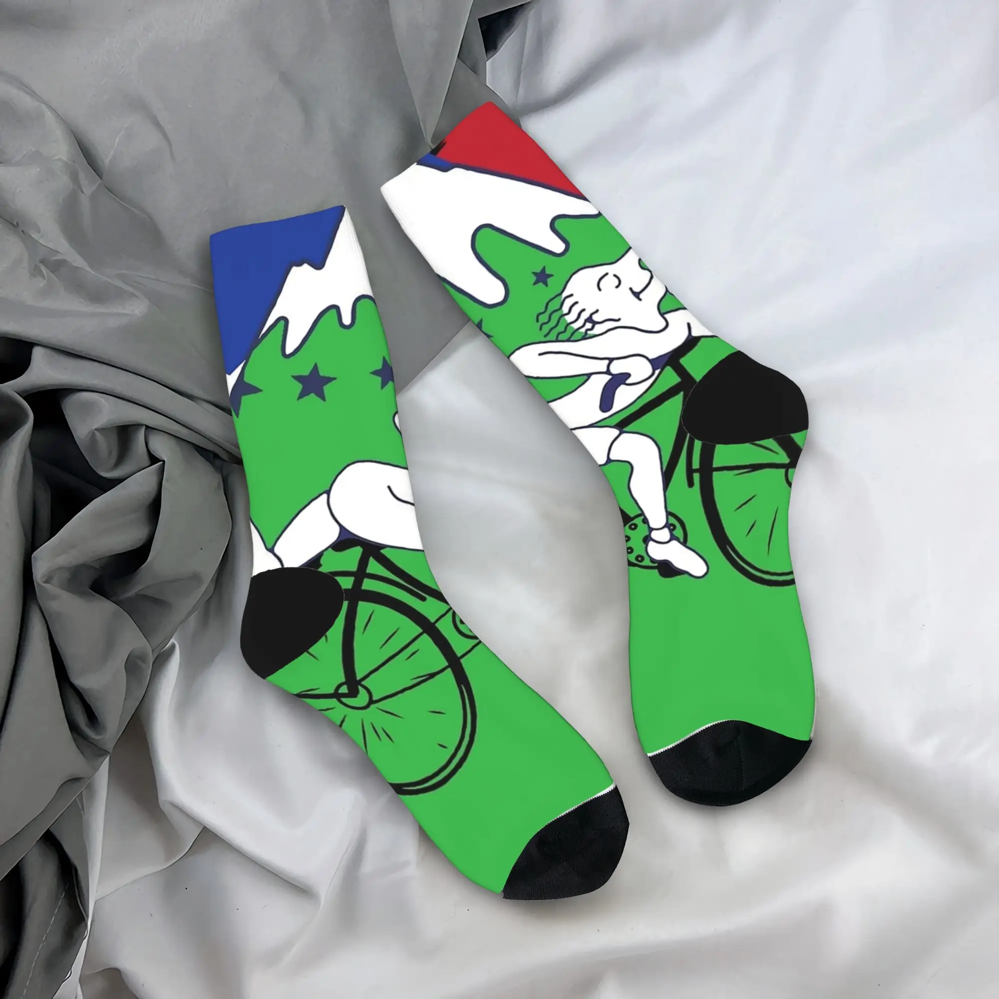 ألبرت هوفمان دراجة يوم الجوارب جوارب مضحكة الخريف عدم الانزلاق للجنسين الرجال الجوارب عالية الجودة الرسم سكيت الجوارب