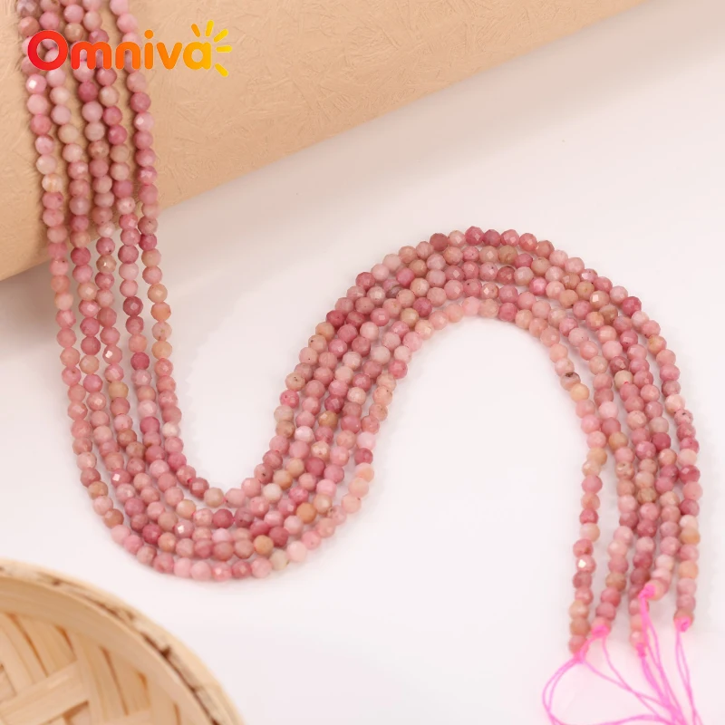 mahogany grain Natural Stone Faceted Small Handmade beads DIY anklet Earrings Accessories For Jewelry Making 15''Wholesale 2/3MM