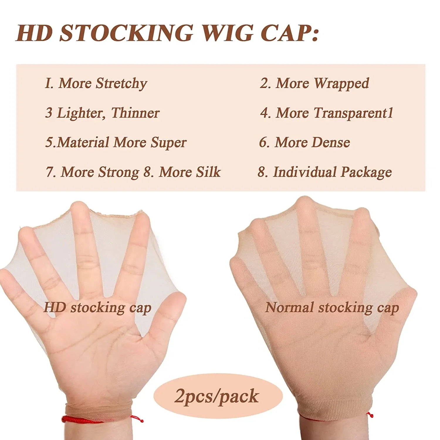 Wig Caps Hair Nets Weave Hairnets Wig Nets Stretch mesh wig caps Stocking Caps for Making Wigs Free Size