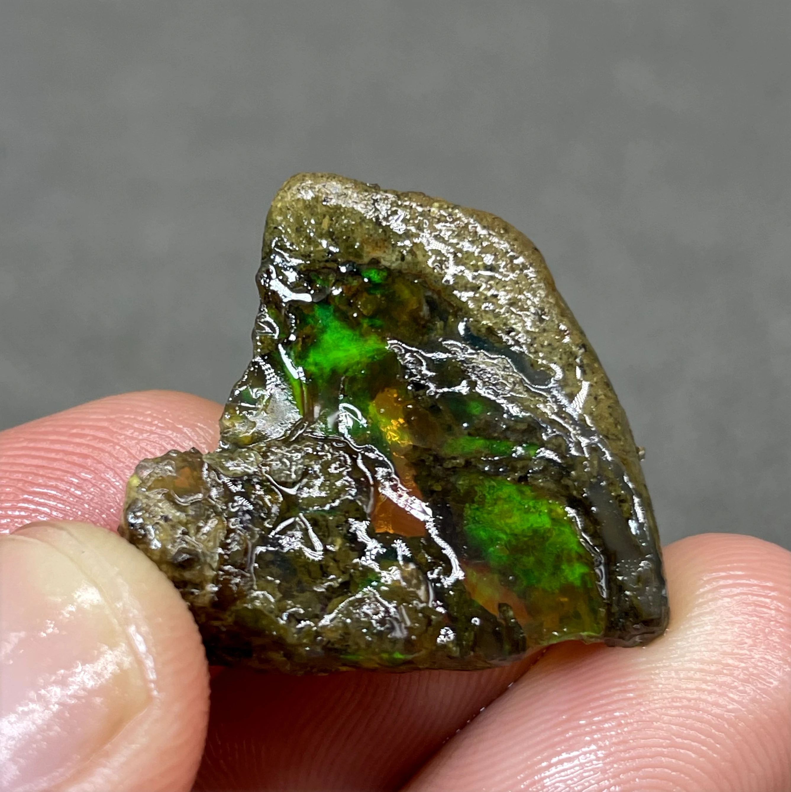 

BEST COLOR! 4g natural rare color Ethiopia water Opal gem mineral specimen stones and crystals healing crystals quartz