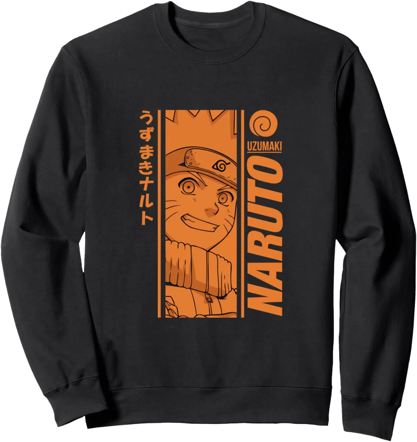 Naruto Classic Orange Monochrome Graphic Sweatshirt