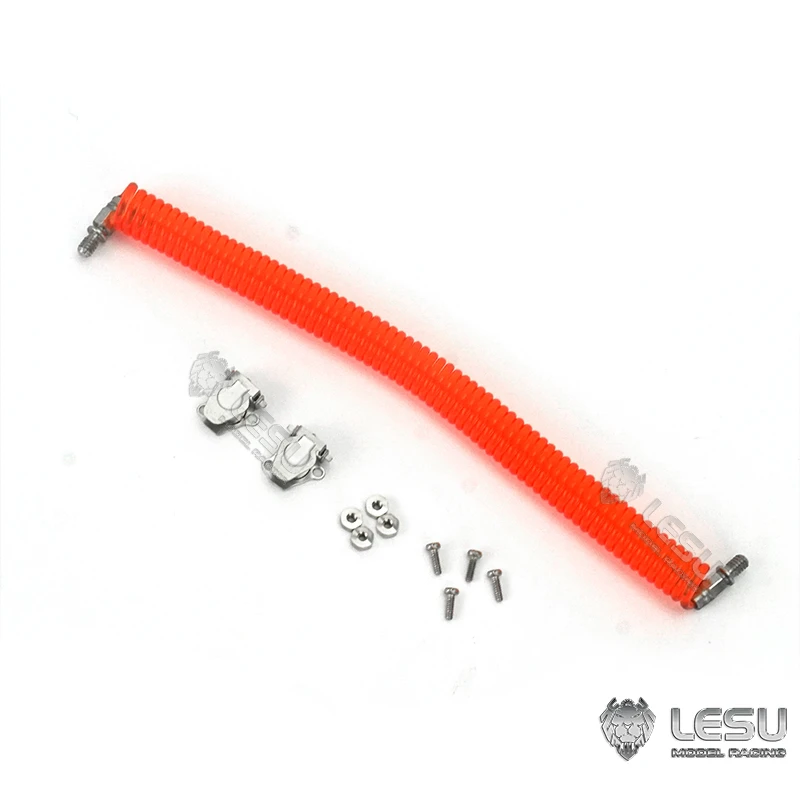 อุปกรณ์ตกแต่งแบบจำลองท่ออากาศสำหรับรถบรรทุก Tamiya RC ขนาด 1/14 อะไหล่ตกแต่งสำหรับการดัดแปลงรถดัมพ์