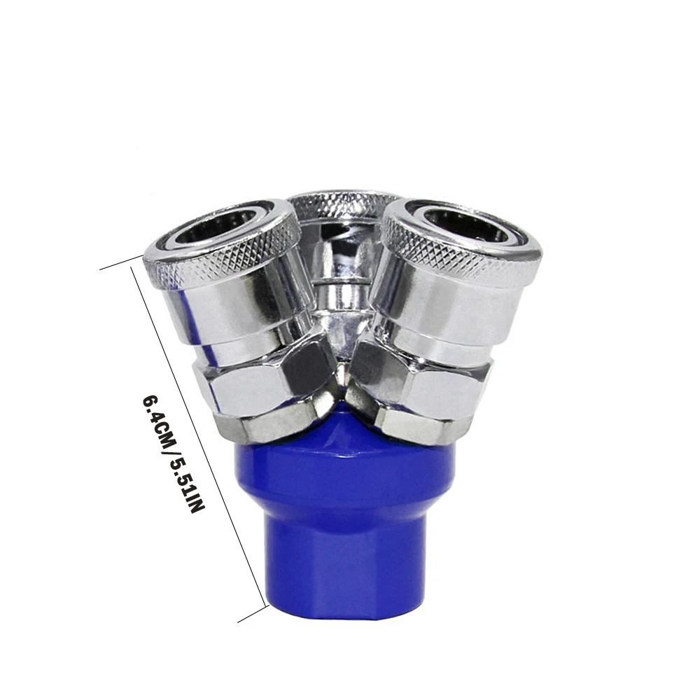 Pneumatic Connector For Air Compressor - SMV Round Two-way SMY Round Three-way Internal Thread Quick Connector - Pneumatic Tool image 2