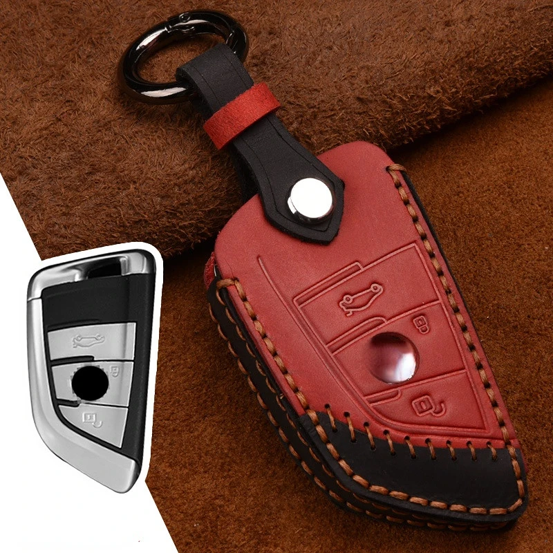 

Leater Remote Car Key Case Cover Fob Keyring For BMW F30 F11 X3 F25 Serie 1 E39 X4 G20 X5 G05 F40 X6 F44 216 X1 G30 320i