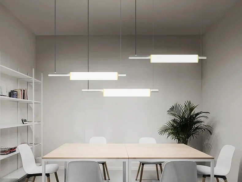 Nordicmodern simple dining table bar light creative one-character office front desk restaurant chandelierлюстра подвесная 펜던트조명