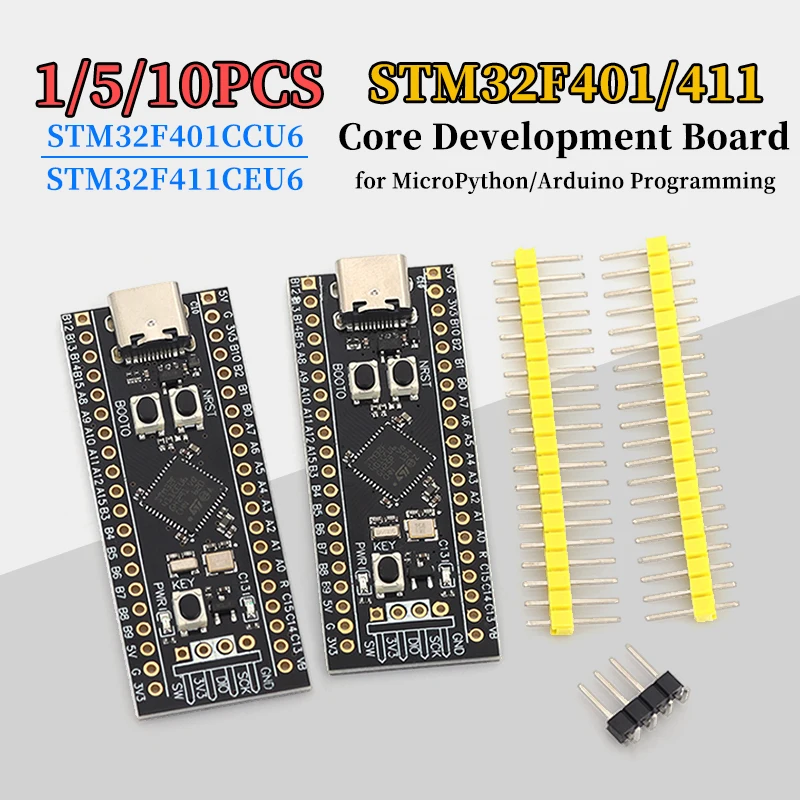 1/5/10Pcs STM32F401/411 Core Development Board STM32F401CCU6 System Board STM32F411CEU6 Learning Board STM32F411