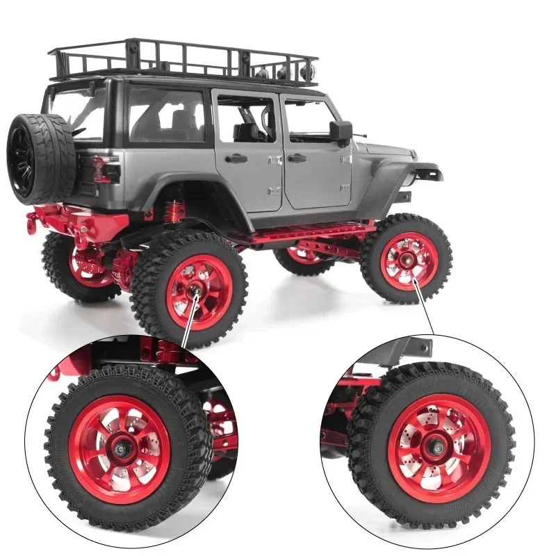 金属製 12mm ホイール六角ハブアダプター ブレーキディスク MJX 14301 14302 1/12 MN128 MN86S RC オンロードレーシングカー用