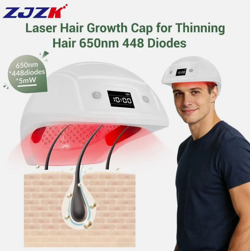 2026 Top Rated LLLT  Hair Hat Natural Scalp Remedy to Reverse Thinning Control Hair Loss