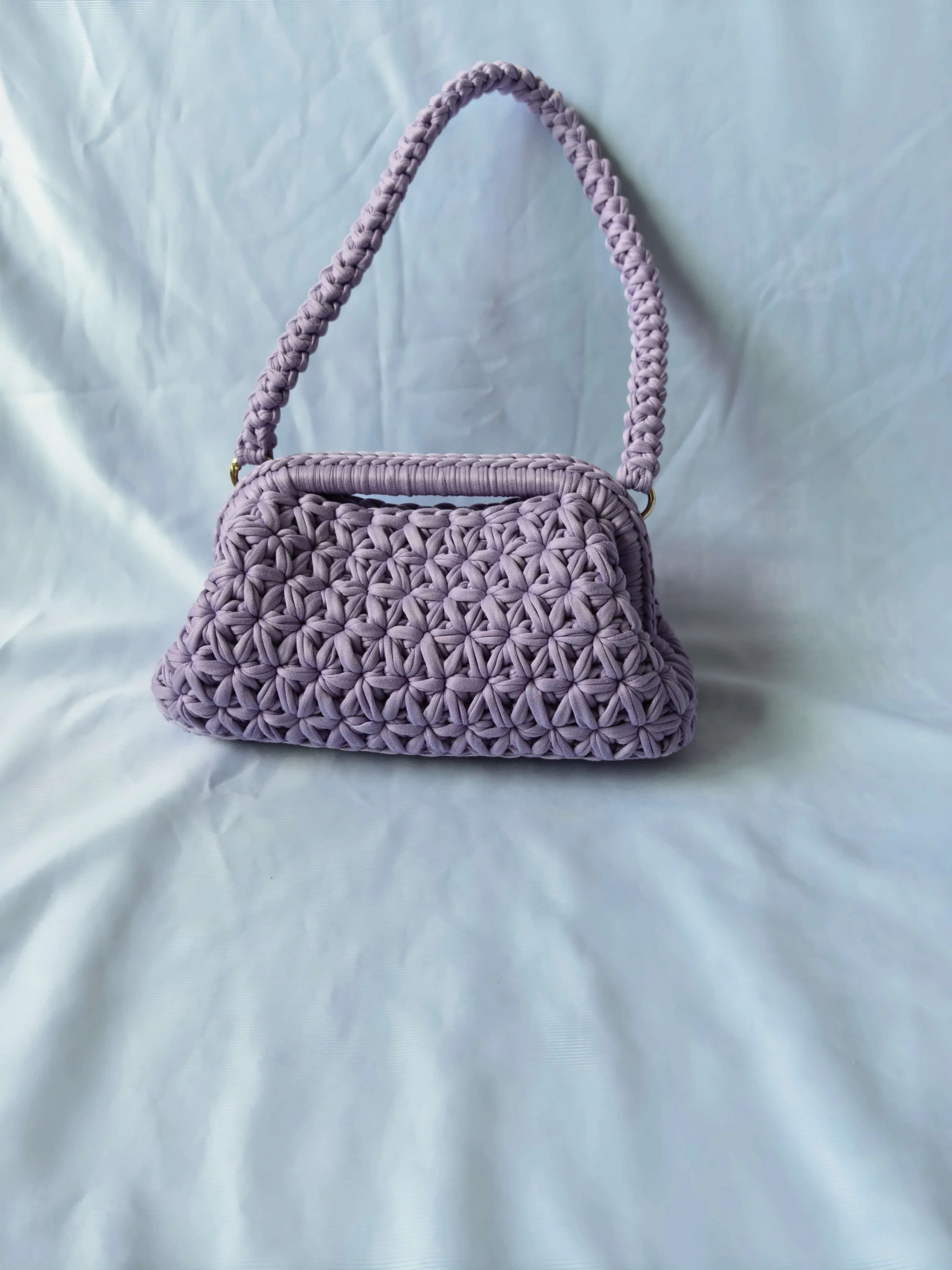 Handgehäkelte Fransen-Umhängetasche für Damen, modische Achseltasche – Detail 14