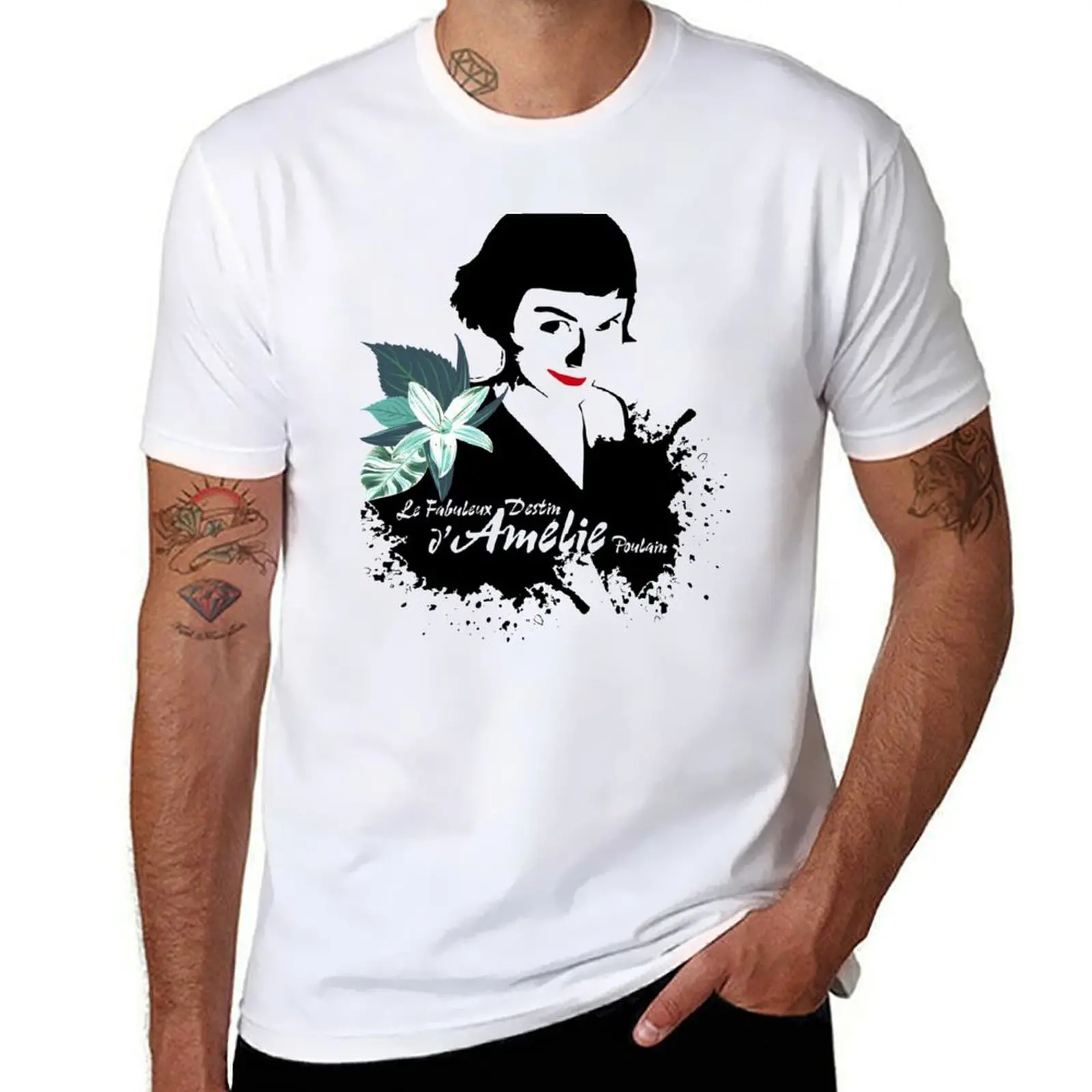 أميلي تي شيرت مطبوعة تي شيرت للرجال تي شيرت مصمم