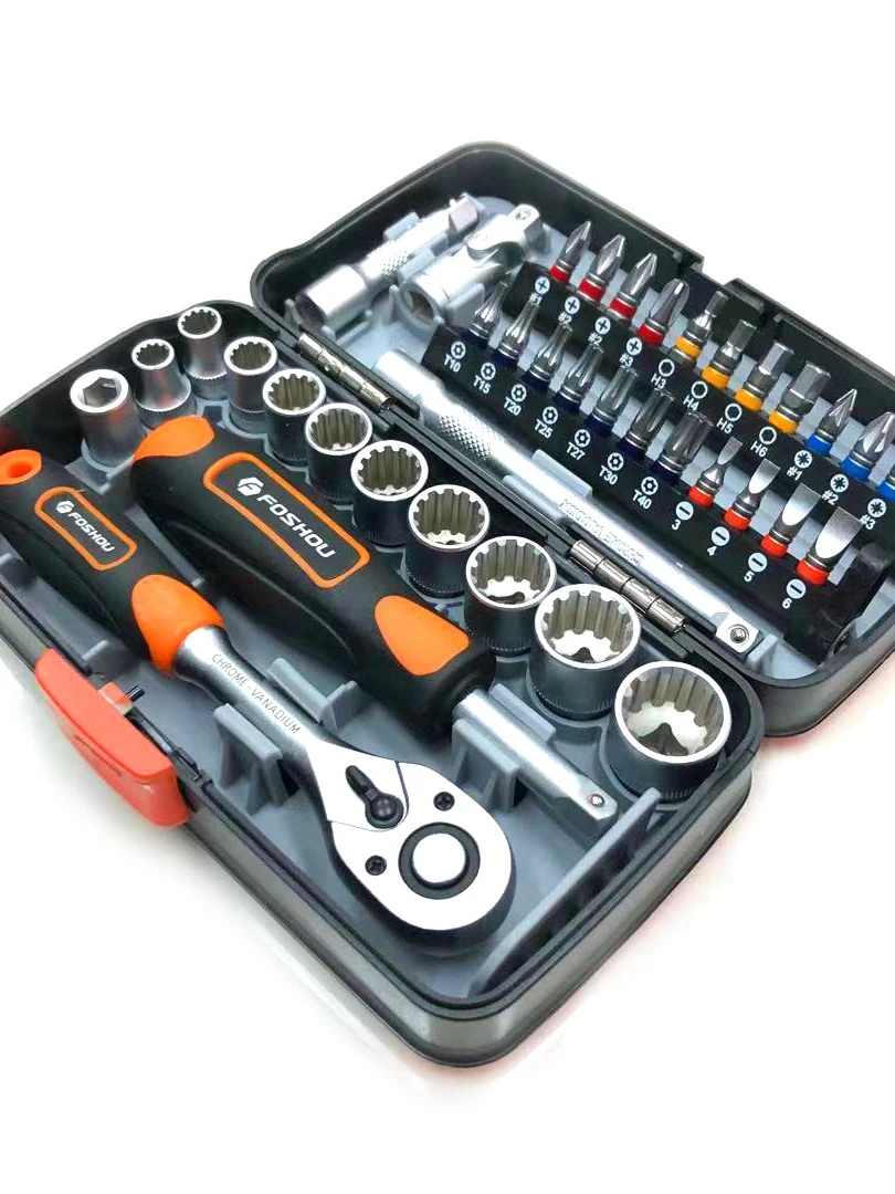 Taiwan Mini Ratchet Wrench Socket Bit Combination Tool Set