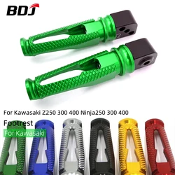 BDJ Z250 300 400 Ninja250 Ninja 300 400 Motorcycle Rear Footpegs Pedals Foot Pegs Footrest Plate For Kawasaki Z1000 ZRX1200 ZX6R