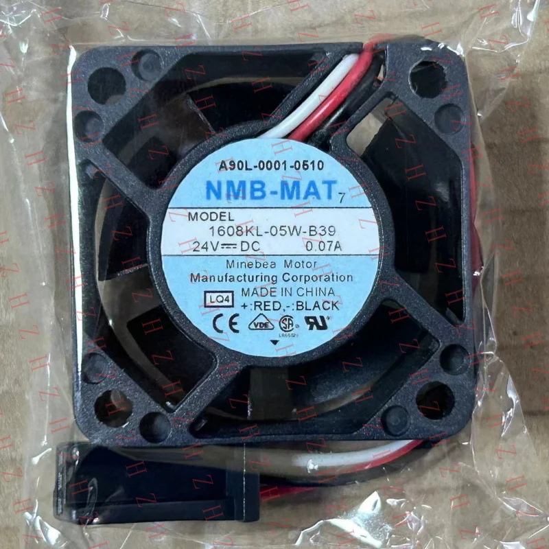 

P+ 10pcs For NMB-MAT A90L-0001-0510 1608KL-05W-B39 MODEL 0.07A DC 24V Alarm Fan