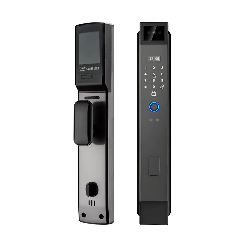 Video Fingerprint Recognition 3D Face Smart Door Lock Tuya APP Remote Control Password Smart Tuya APP Digital Door Lock