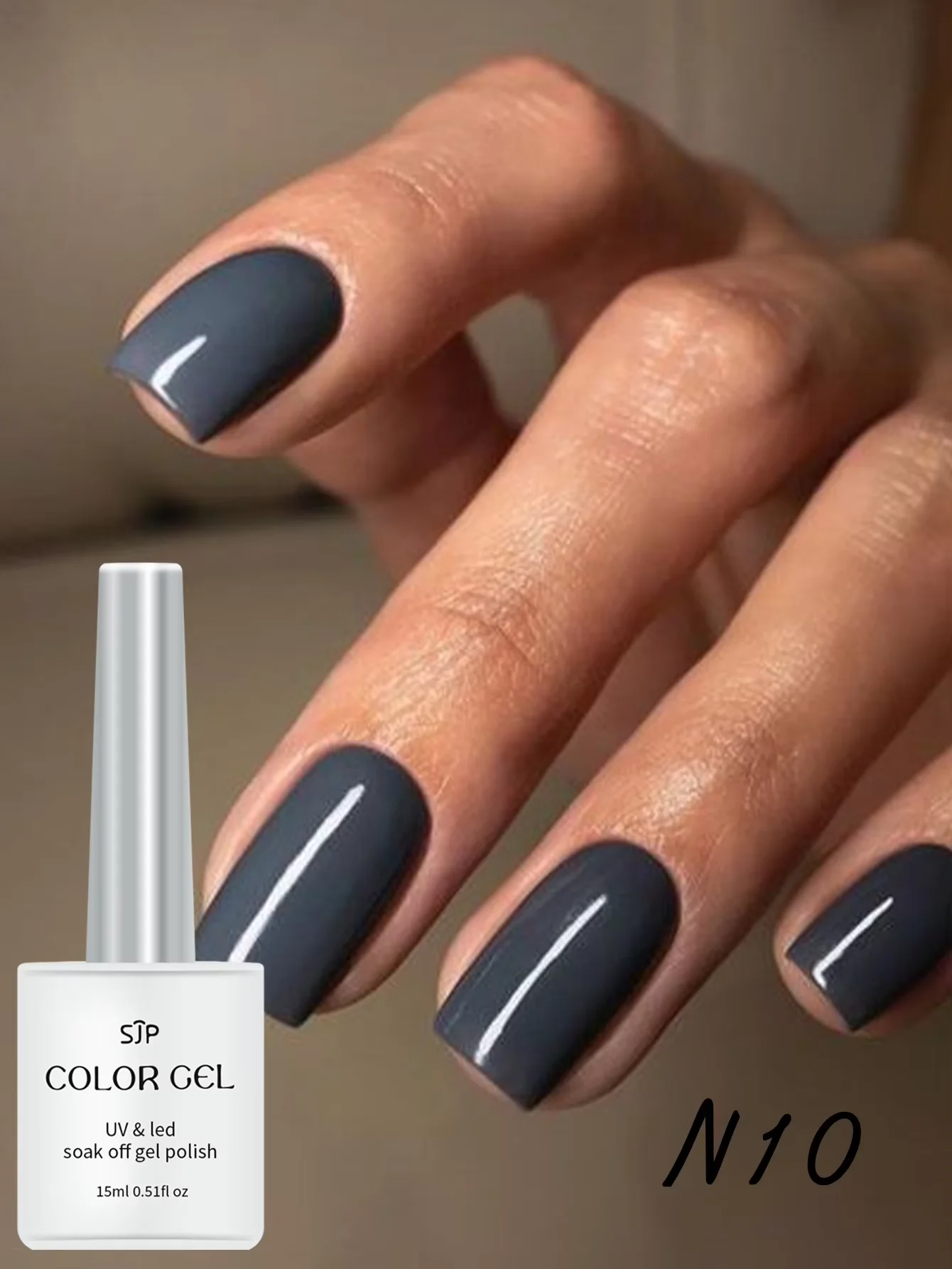 1/5 gris vernis à ongles Gel ensemble bricolage Nail Art décoration tremper Gel UV longue durée manucure peinture Gel Vernis Kits