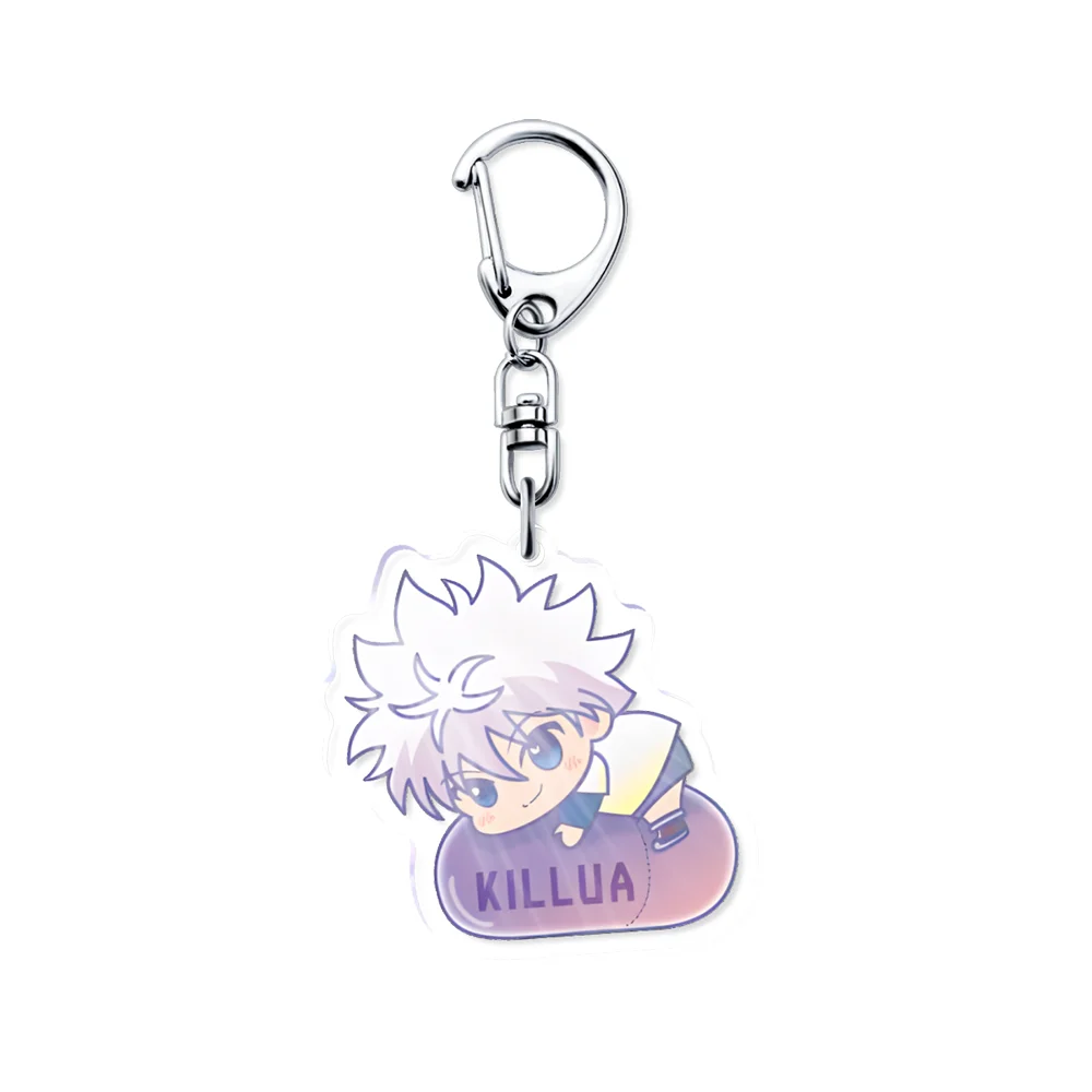 Hunter x Hunter Anime Peripheral Acrylic Pendant Schoolbag Charm Creative Jewelry Car Keychain Fashion Chaveiro Friends Gift