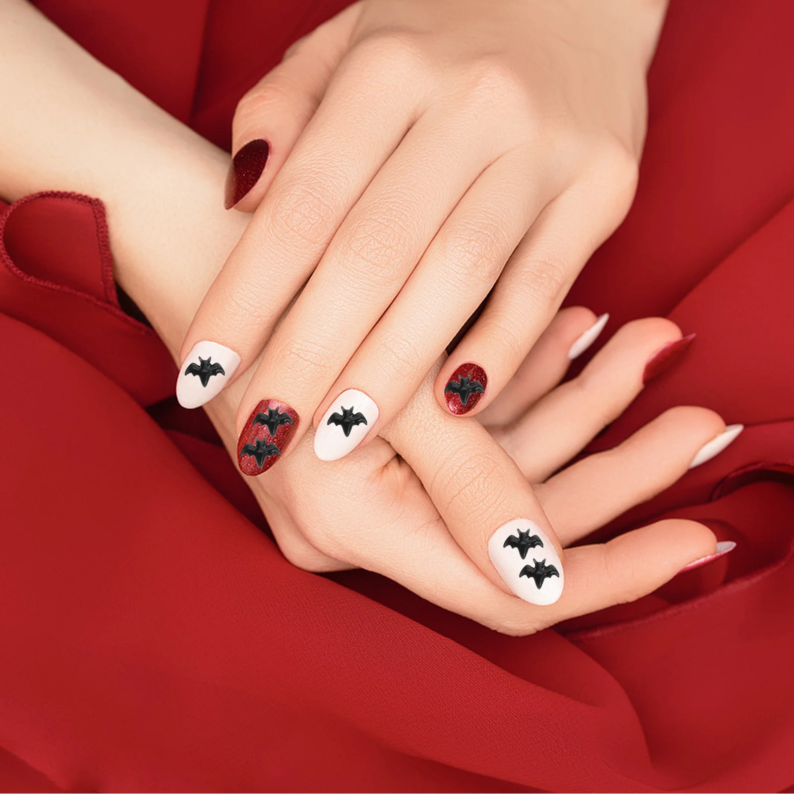 

300 Pcs Animal Jewelry DIY Nail Charms Three-dimensional Black Halloween for Nails