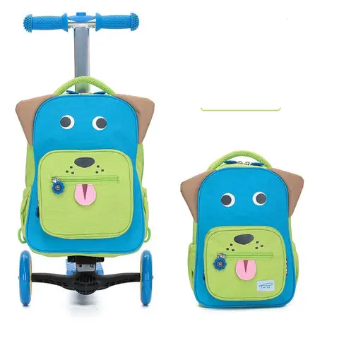 Foldable Trolley Suitcase Bags for kids Travel Luggage Suitcase Ride on Scooter Suitcase For girls Scooter Luggage Bag for Boys