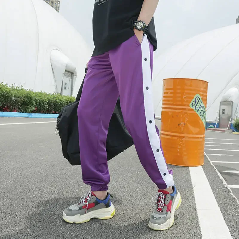 Men Running Sport Pants With Zipper Pockets Football Training Joggings Sweatpants Basketball Soccer Trousers Plus Size For Male