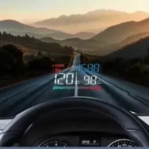 

Head-up Display 11.5*7.2*2.8cm OBD HUD Head Up Display With Power Button Real Speed RPM Fuel Data For Projection Screen Monitor