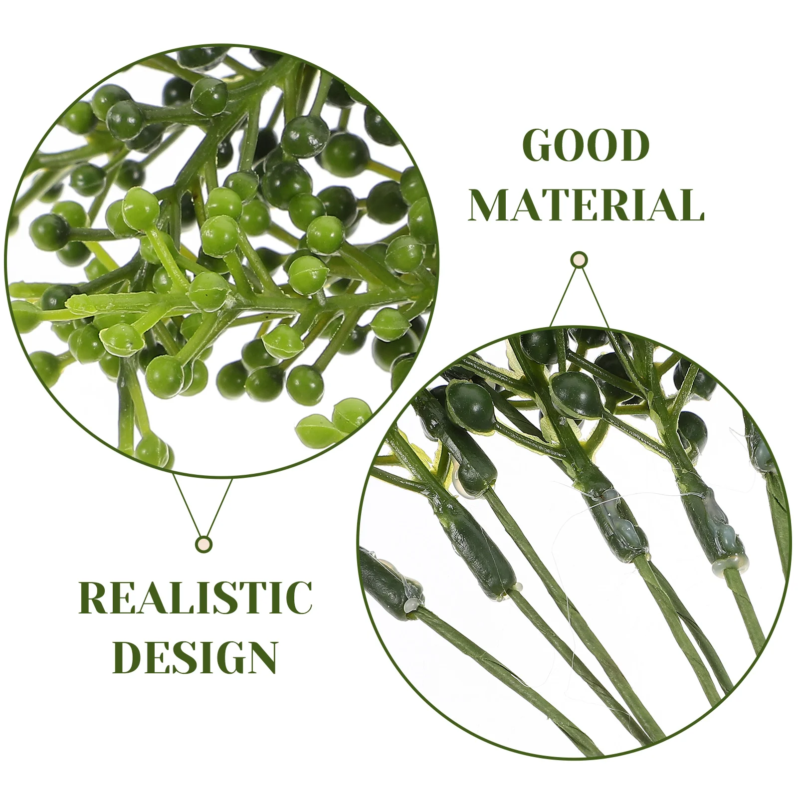 

10pcs Simulated Plant Stems Faux Greenery Picks Diy Flower Arrangement Artificial Green Plant Decor For Home Office Wedding