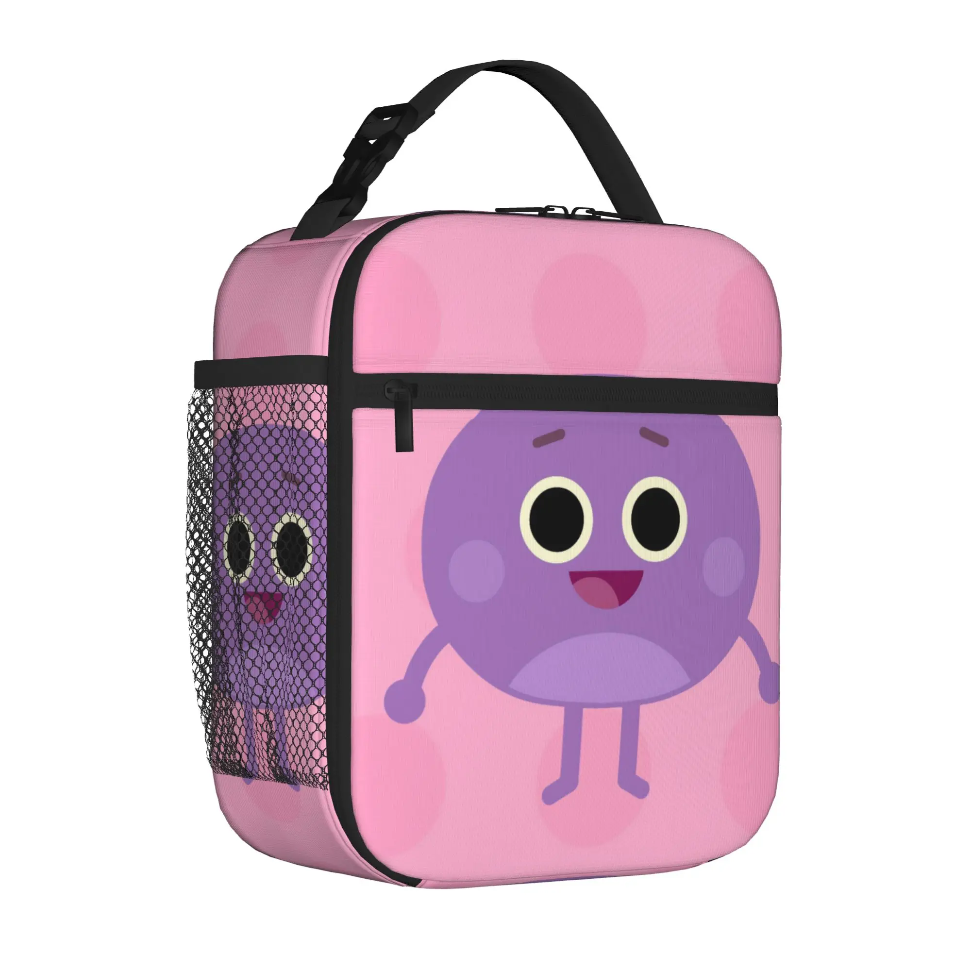 Bumbles Educational Cartoon Nums Tote Insulated Lunch Bag Humble Carry Food Bag Leakproof Cooler Thermal Work Spacious Bento Box