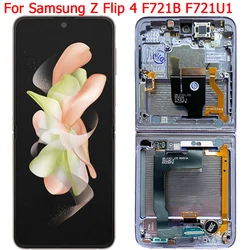 For Samsung Z Flip 4 LCD Display Inner Screen With Frame 6.7