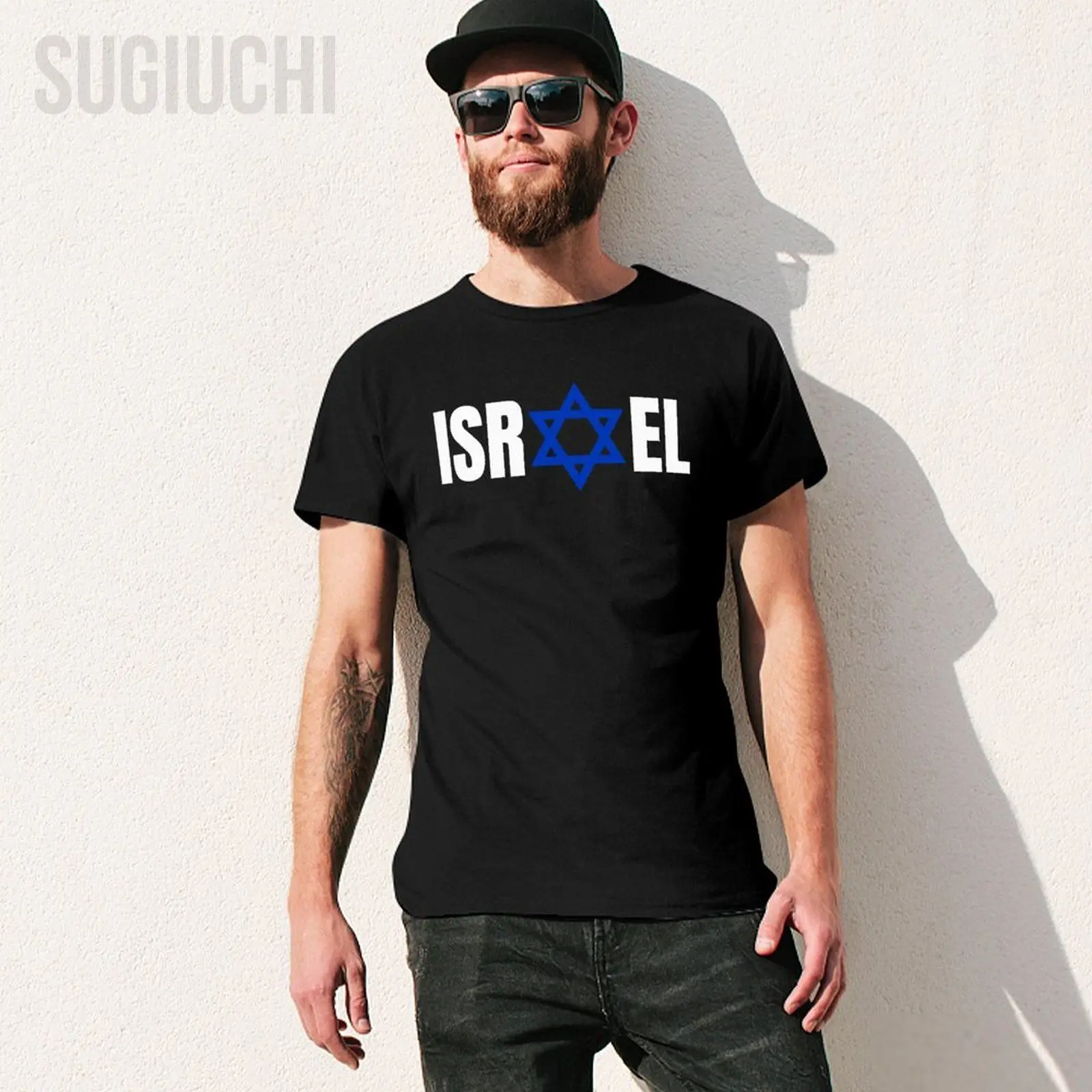 Unisex Men Israel Love Flag Israel Heritage Israeli Flag Tshirt Tees T Shirts Women Boys 100% Cotton T-Shirt