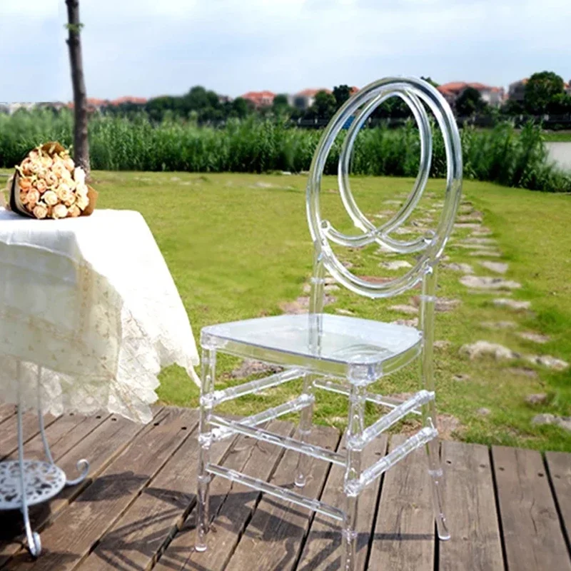 Acrylic Transparent Chair Wedding Chair Detachable  Outdoor Wedding Moment Party Gathering in Hotel House or Church