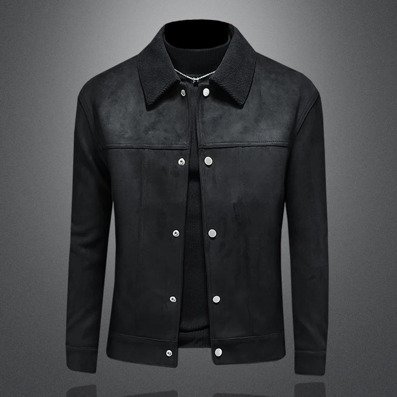 

2025 Autumn/winter Corduroy Patchwork Jacket for Men High Quality Casual Business Social Jacket Slim Windproof Outdoor Coats