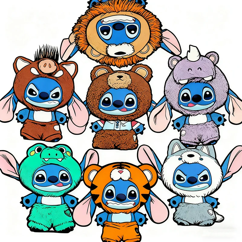 ديزني غرزة الحيوانات البرية صندوق أعمى Kawaii الفينيل حقيبة قطيفة قلادة لطيف الكرتون هدايا عيد الميلاد الغامضة #1