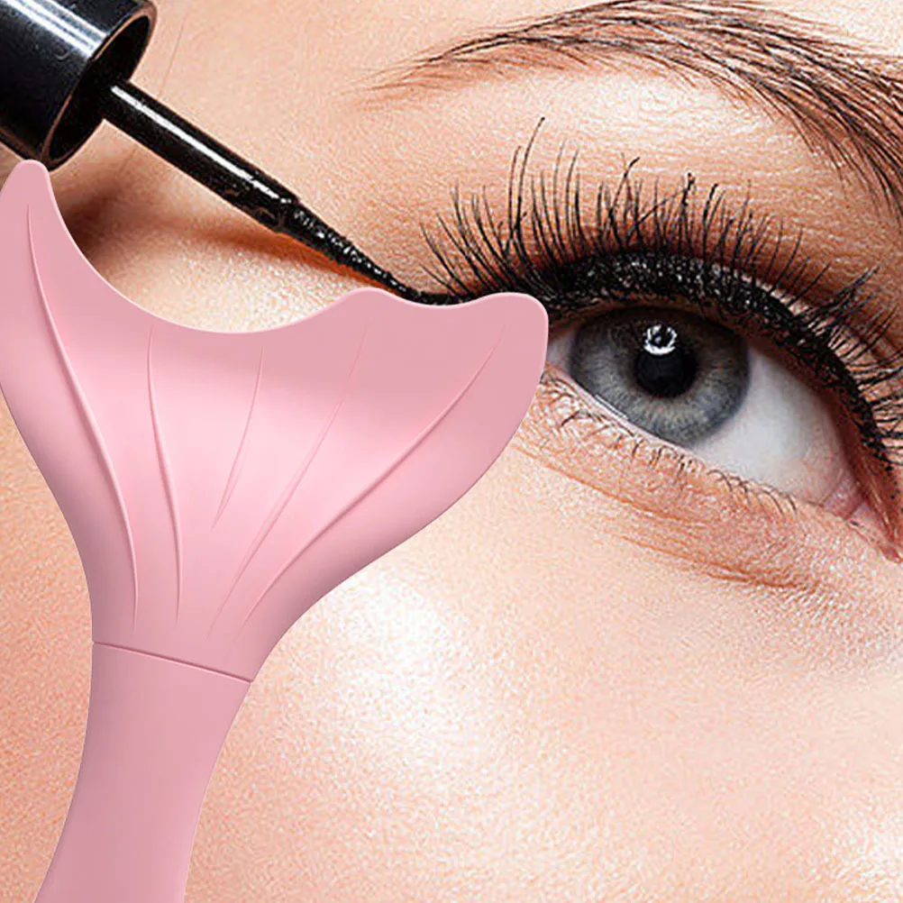 2 pçs silicone delineador aids ferramentas de maquiagem delineador estênceis rímel ferramentas de ajuda acessórios de maquiagem dos olhos rímel desenho ferramenta de ajuda