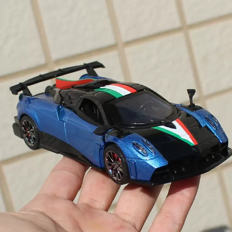 

1:32 Huayra Imola Supercar Alloy Model Diecast Sound Light Toy Racing Car Model Simulation Kids Gifts