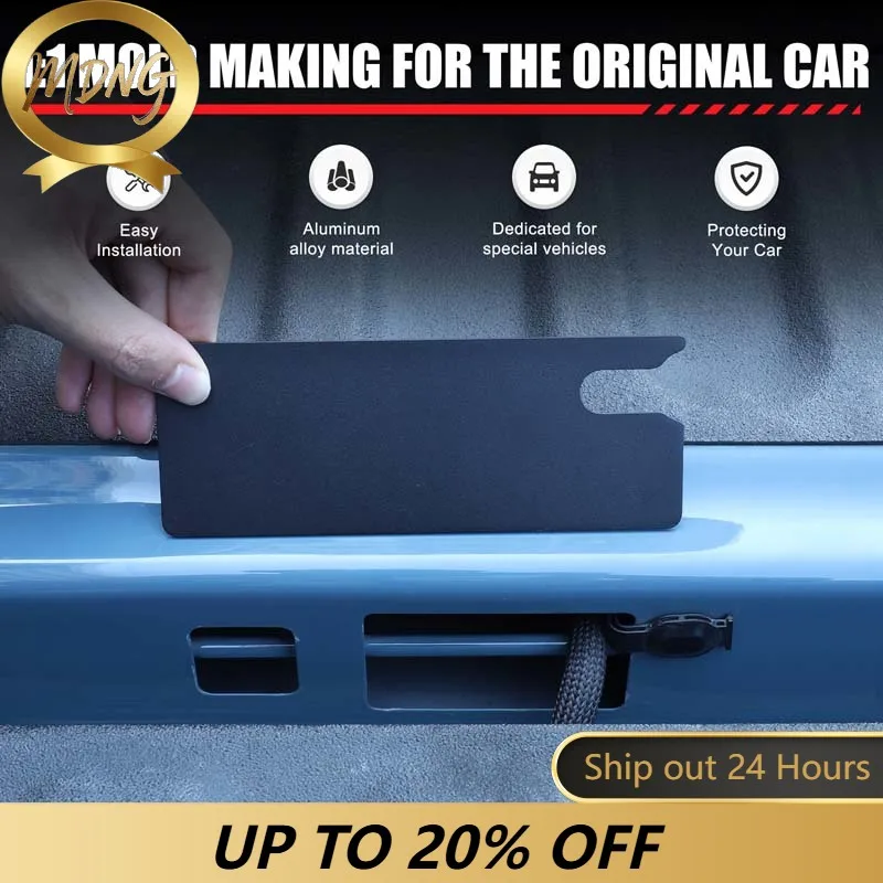 Cubierta antipolvo para el orificio inferior del portón trasero para Ford Maverick 2022+, accesorios de protección para el orificio inferior del portón trasero del coche, totalmente de aluminio