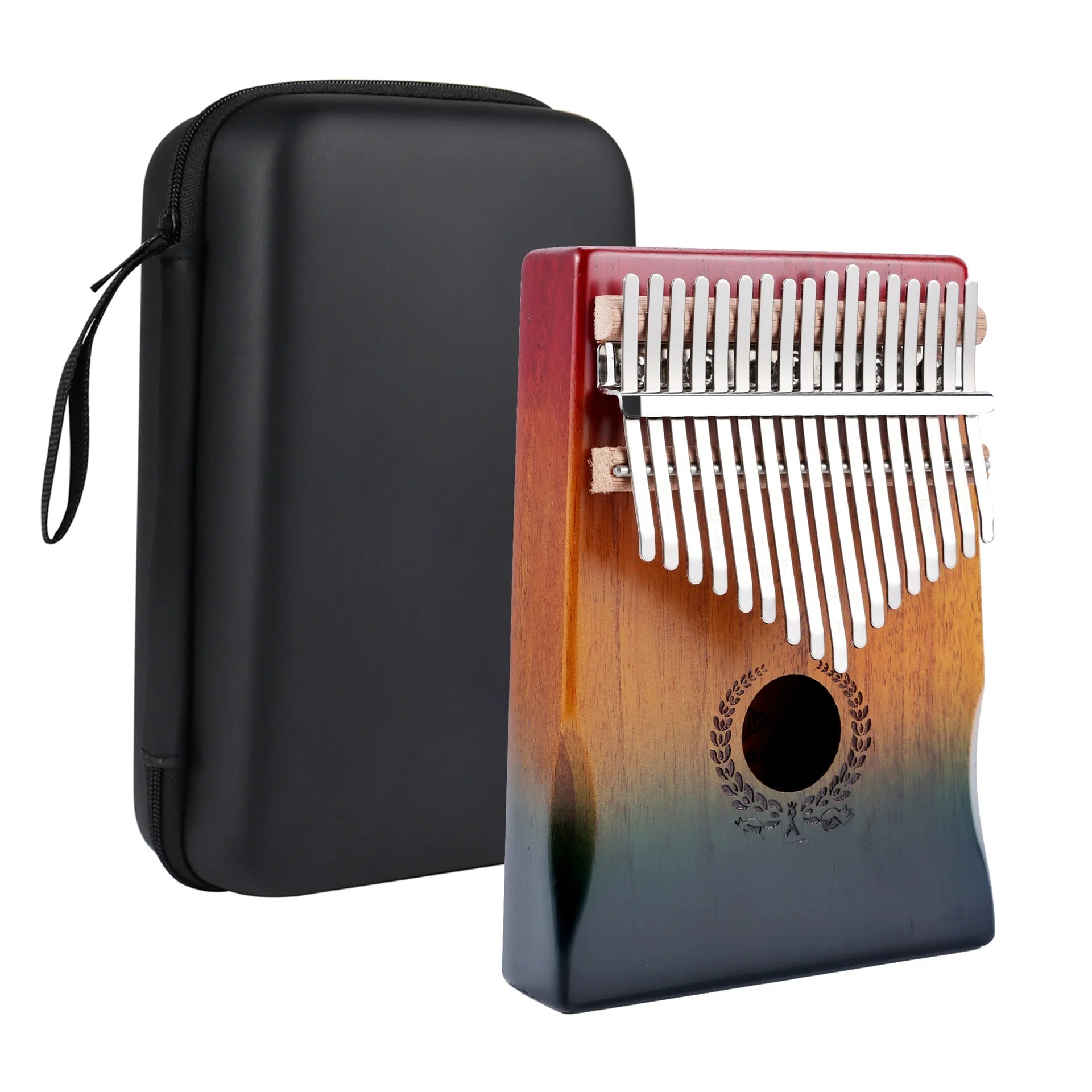 

17 Key Mahogany Thumb Piano Kalimba (color Gradual Change)
