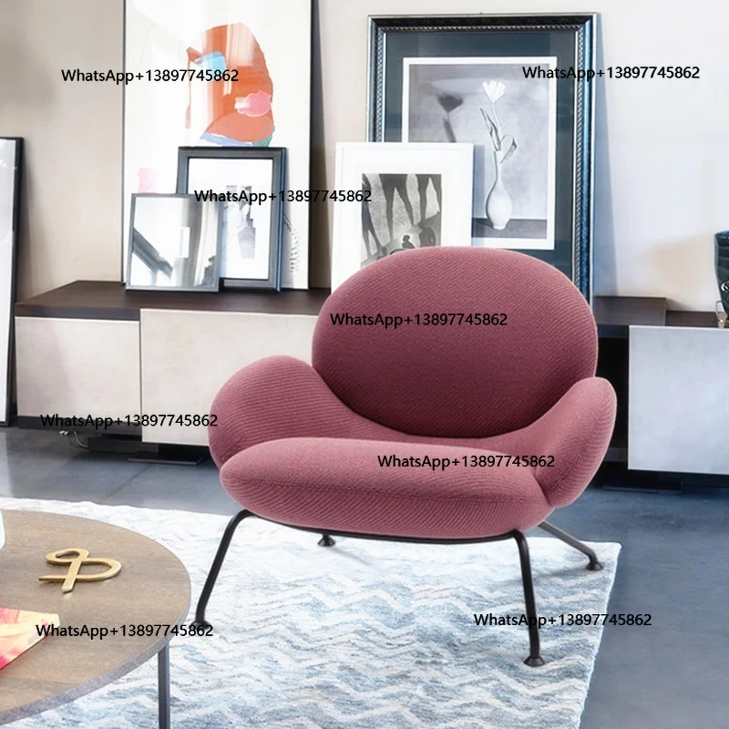 Peiqi Makeup Salon Living Room Chairs Individual Pink Girl Nordic Comfortable Living Room Chairs Simple Relax Modern Sillon Furn