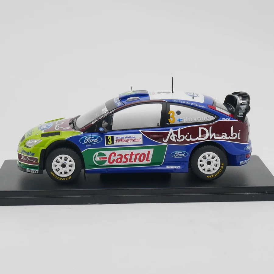 Ixo 1:24 Scale Diecast Alloy Ford Focus RS WRC 2009 Racing Toy Car Model Classics Adult Collection Souvenir Gifts Static Display