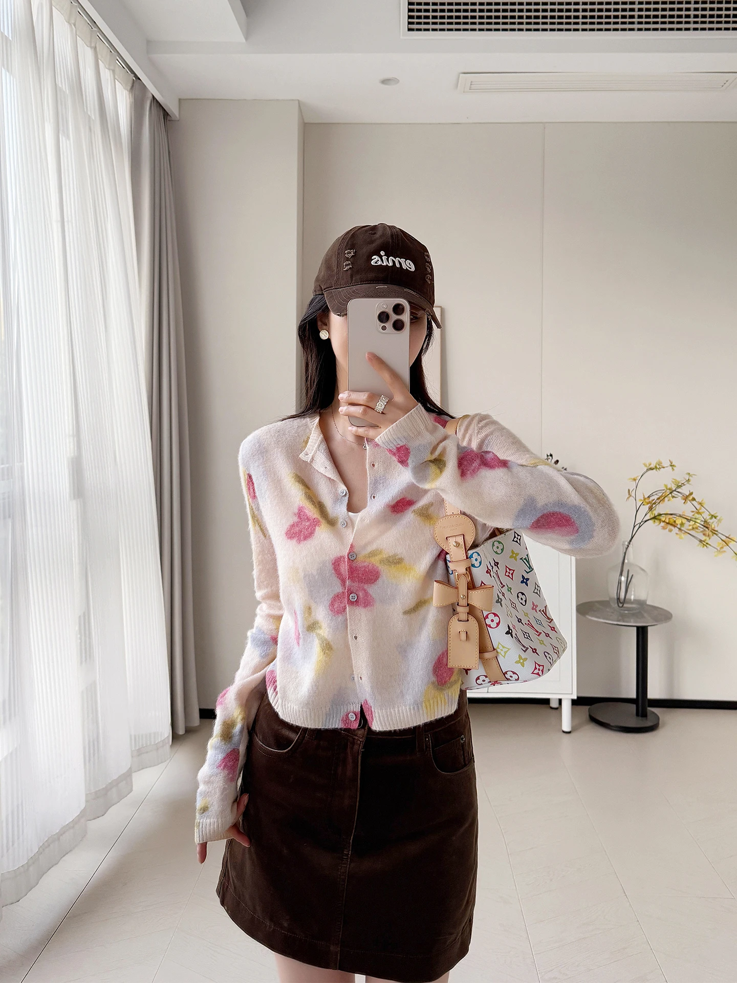 

Женский кардиган из трикотажа Romantic Iris Light, длинный, повседневный, с принтом, из смесовой пряжи C-Spun, для отдыха, базовый, модный