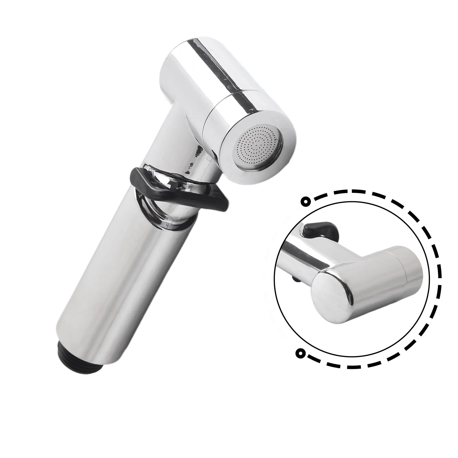 1 Pcs ABS Handheld Bidet Sprayer For Toilet, Adjustable Water Pressure Shower Head For Cloth Diaper Cleaning And Pet Wash