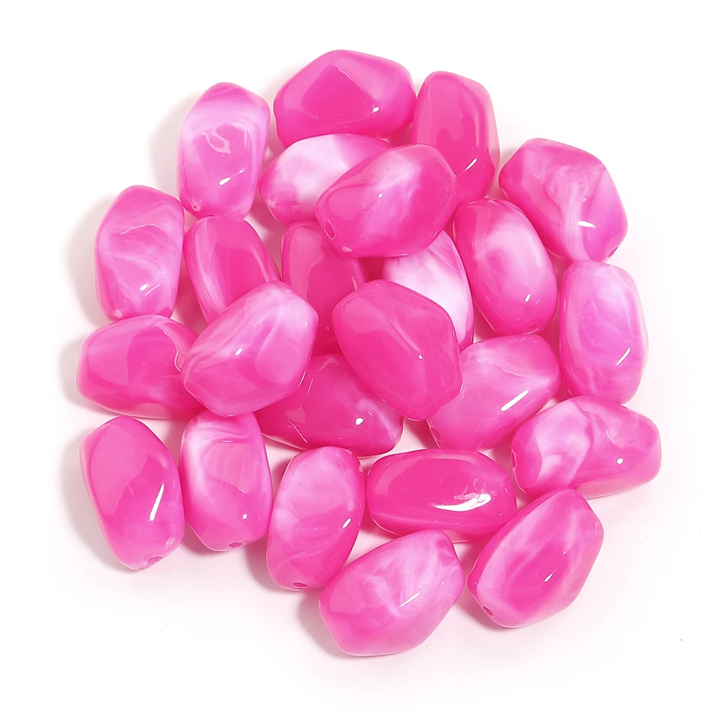 20 Stuks 12x21mm Onregelmatige Kleur Acryl Kralen Meteoriet Vorm Kralen voor Sieraden Maken DIY Handgemaakte Armband ketting Accessoires