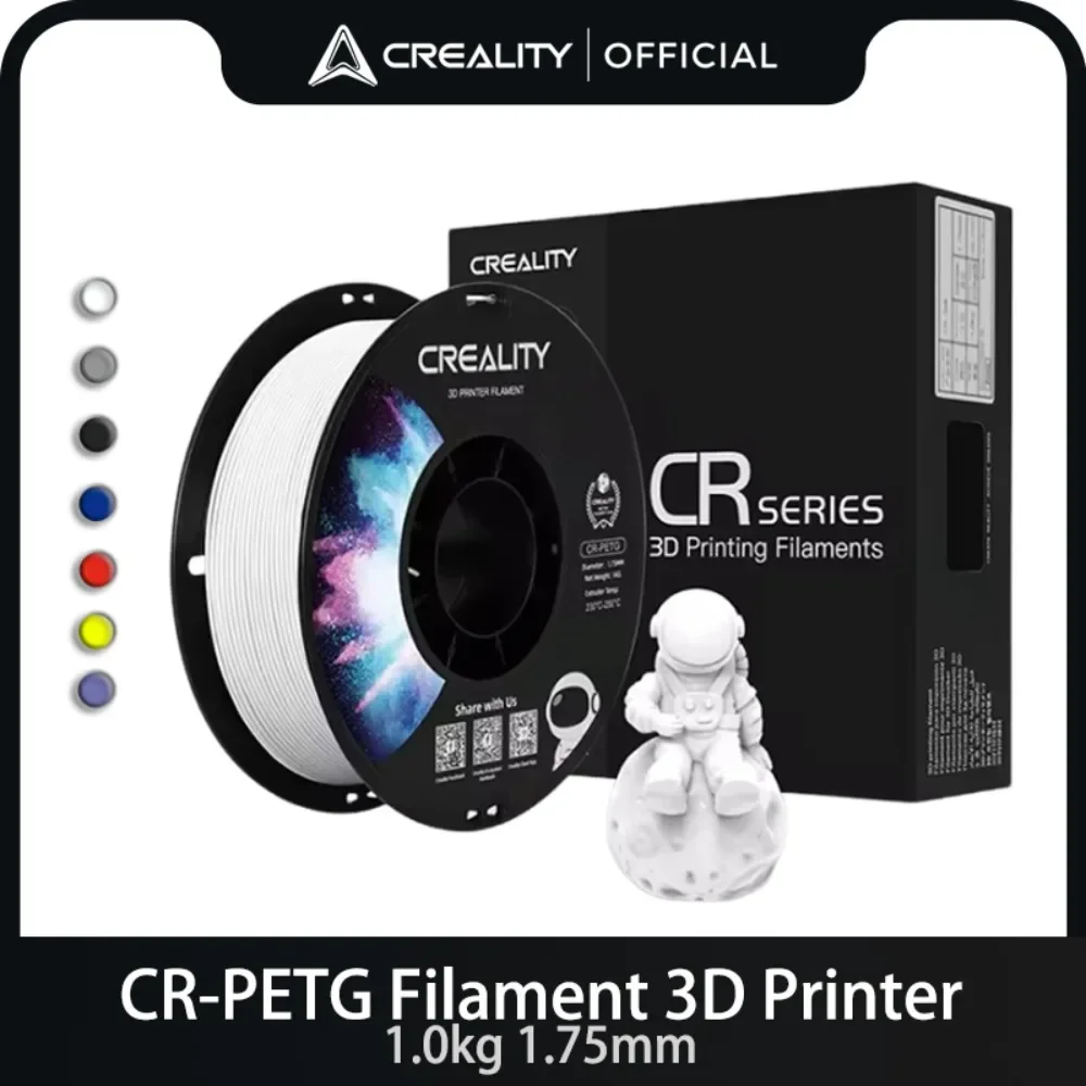 Creality CR PETG Plastics 1.75mm 1kg filamento per stampante 3D 7 colori scegli tutte le stampanti materiali di stampa 3D ecologici